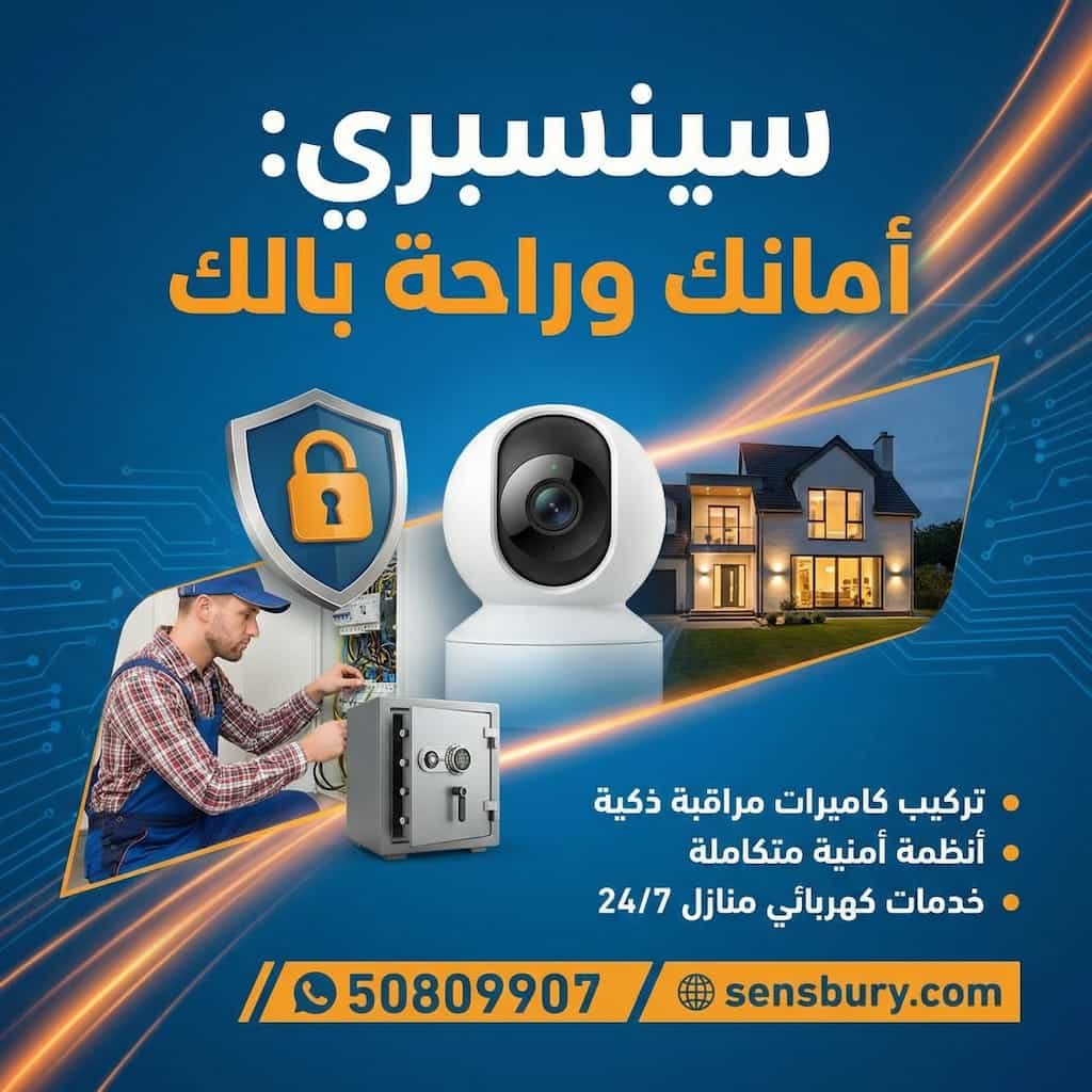 تركيب أنظمة أمنية وكاميرات مراقبة في الكويت — سنسبري